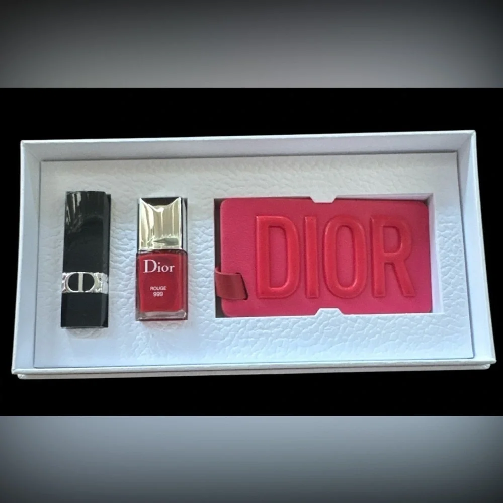 Dior Bundle With DIOR Passport, & #1 Red Lipstick, Matching 💄! Limited Edition!